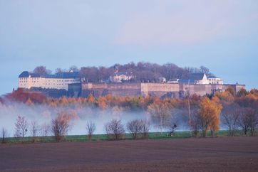 Festung Königstein im Herbst. Foto: Festung Königstein gGmbH