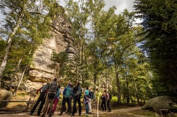Mit Nationalparkführern unterwegs: Globetrotter Wandertage in der Sächsischen Schweiz. Foto: Bad Schandauer Kur- und Tourismus GmbH, Michael Bärisch
