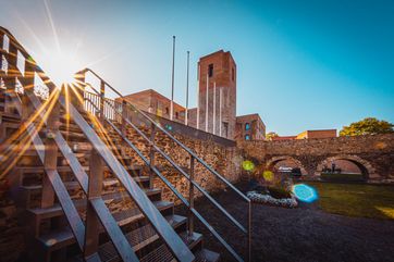 Im Kulturschloss Großenhain führen die Landesbühnen Sachsen das Musical „Cabaret“ auf. Foto: Stadtverwaltung Großenhain, Matthias Kost
