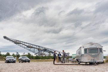 Spektakulärer Drehort der Krimi-Dramaserie „Lauchhammer - Tod in der Lausitz“: das Besucherbergwerk F60 am Bergheider See. Bildnachweis: MDR / RBB / ARD Degeto / Arte / Moovie GmbH © Steffen Junghans